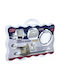 Nature Bathroom Accessory Set 6 Pieces Toyma