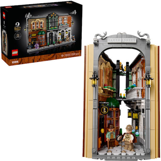 LEGO Icons Sherlock Holmes: Book Nook за 18+ Години 1359 Бройки