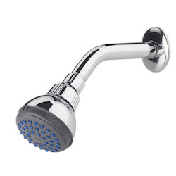 Acquanet Round 65 Abs Chrome Showerhead with Extension Arm