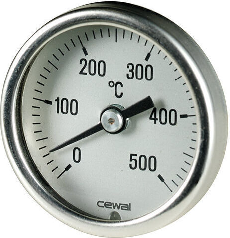 Doppelmetallisches Thermometer Thermometer Cewal Rear Stem Dn40