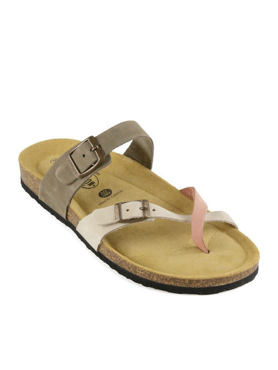 Plakton Bombay Leather Women's Flat Sandals Ana...