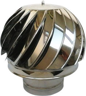 Rotary Type Chimney Crown Inox Chimney Pipe Φ100mm