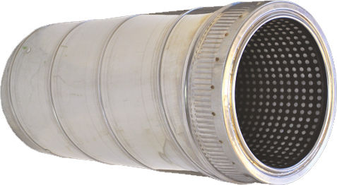 Spiroduct Stainless Galvanized Insulated Helical Seam Silencer Ø100/150mm