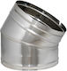 Ecke 45° Φ130 0,4mm Inox 304ce Technometal Hellas