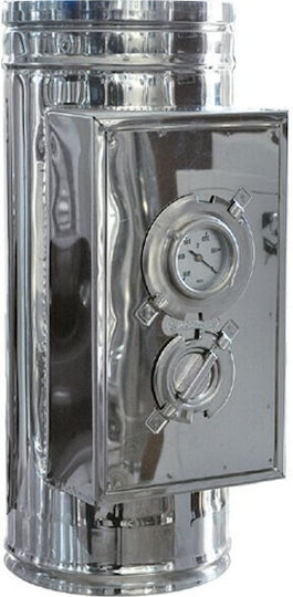 Technometal Θυρίδα Θερμομέτρησης Καμινάδας Μονού Τοιχώματος Φ 300 Πάχος Χάλυβα 0.40 Mm