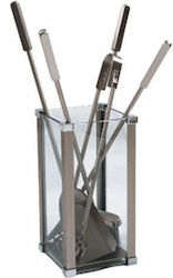 Fireplace Tool Set Glass 02