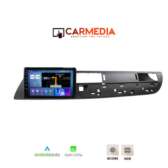 Carmedia Ηχοσύστημα Αυτοκινήτου για Citroen C5 2007-2017 (Bluetooth/USB/WiFi/GPS/Apple-Carplay/Android-Auto) με Οθόνη Αφής 9"