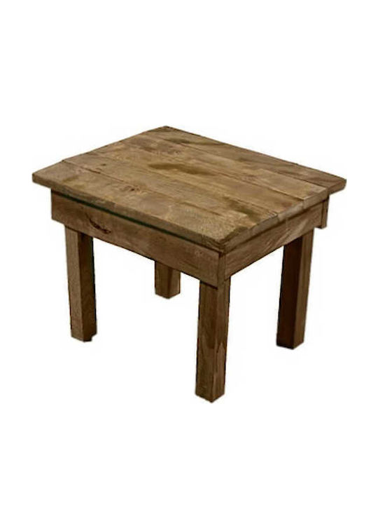 Ecoshadow Τραπεζάκι Ξύλινο 36x40x Y 32cm Εμποτισμένης Βαφής