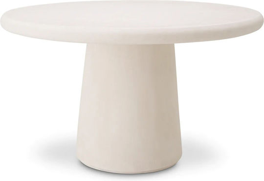 Cleon Outdoor Table Resin-Concrete Dimension Φ130x75cm Eichholtz