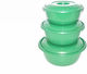 Ligean Plastic Verde Set 3 Bucăți