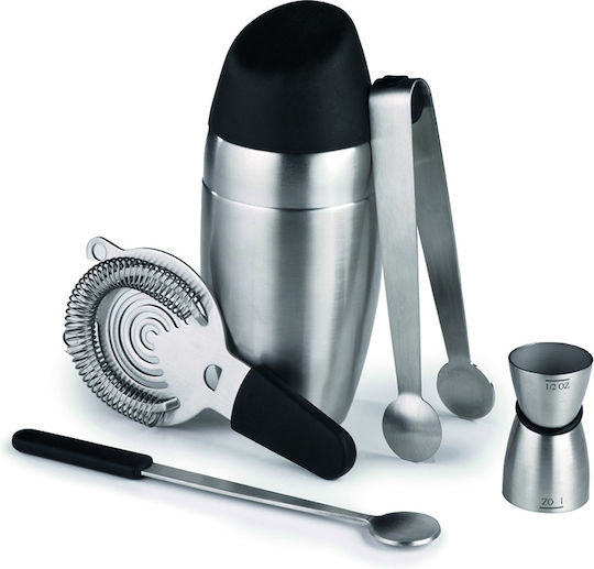 Ghidini Bar Set 5 Pieces Stainless Steel 13x9x20cm