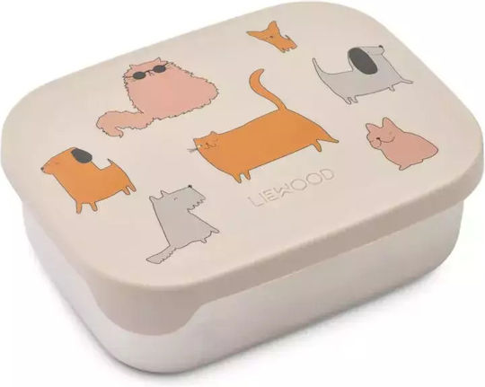 Liewood Ανοξείδωτο Φαγητοδοχείο Χωρίσματα Arthur Cats & Dogs Sandy 900ml