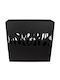 Marhome Planter Box Metal Negru 100x30x100cm.