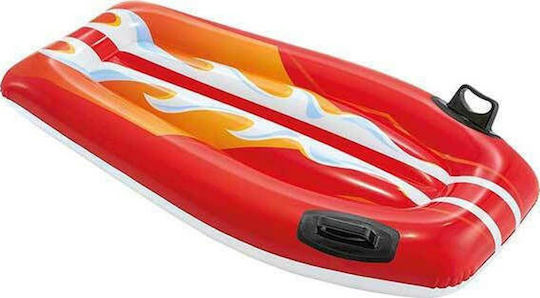 Intex Joy Rider Παιδικό Φουσκωτό Στρώμα Θαλάσσης με Χειρολαβές Κόκκινο 112cm