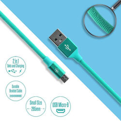 1018.107 Regular USB 2.0 σε micro USB 0.26m Τιρκουάζ 1018.107 Regular USB 2.0 σε micro USB 0.26m Τιρκουάζ