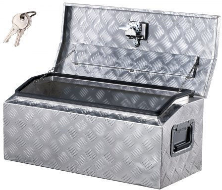 Vevor 30"x13"x13" Heavy Duty Aluminum Truck Bed Tool Box Pickup Rv Silver