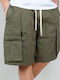 Ανδρική Βερμούδα Cargo Khaki