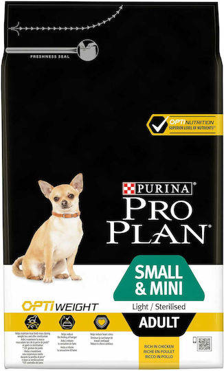 Pro Plan OptiWeight 3kg Dry Food Diet for Adult Neutered Dogs with Chicken