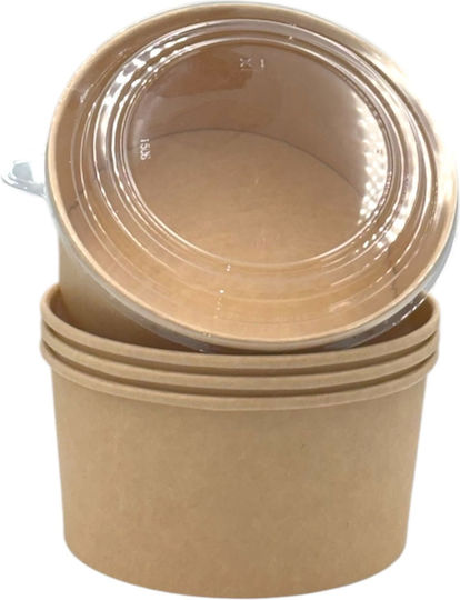 Ecocraft Disposable Salad Paper Box Kraft 50pcs