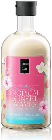 Lavish Care Tropical Sunset Waves Bubble Bath Gel with Glycerin & Jasmine Scent 500ml