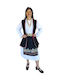 Traditional Epirus Women's Costume Greek Made Mark117 with 2 Rows Necklace Scarf Porphyra