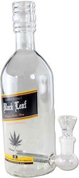 Black Leaf Bong 24cm Transparent