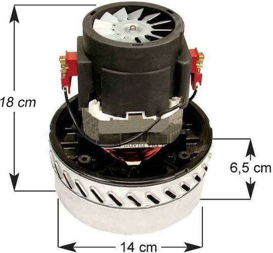 Мотор За Прахосмукачка Αqua Vac Дълъг 1200w За Общa Употреба