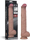 Dual Realistisches Dildo mit Hoden Fleisch