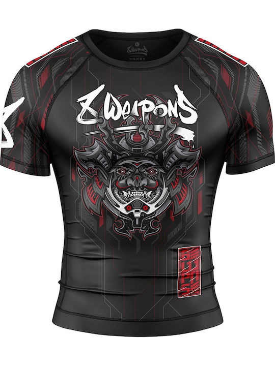 8 Weapons Ανδρική Κοντομάνικη Μπλούζα 8300022-1-BKRE για Jiu-Jitsu Μαύρη