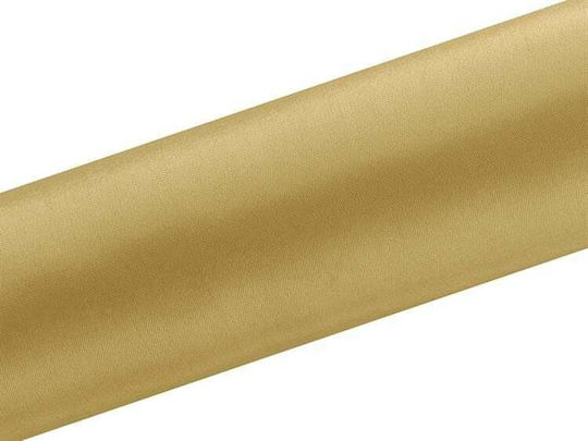PartyDeco Satin,σατεν Band Monochrom Gold 9meters