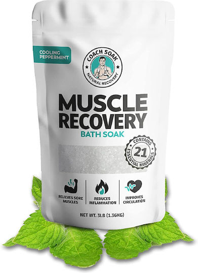 Muscle Recovery Bath Soak Cooling Peppermint 1.36kg