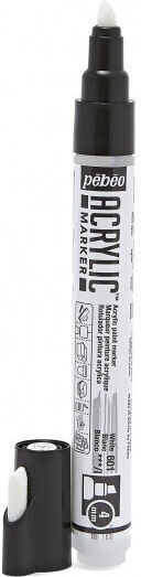 Pebeo Marker Acrilic 4mm Alb