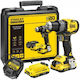 Stanley SFMCD725D2K Percussive Battery Brushless Drill Driver 18V 2x2Ah