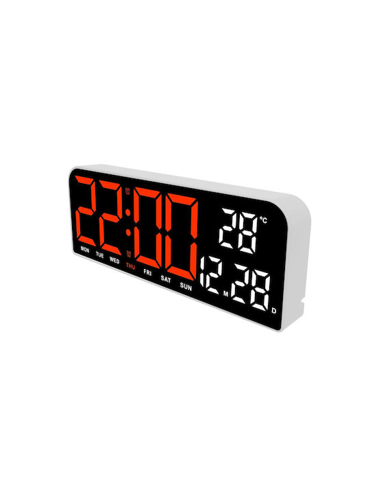 Tisch-Digitaluhr mit Wecker Rot DZM8DWYBM
