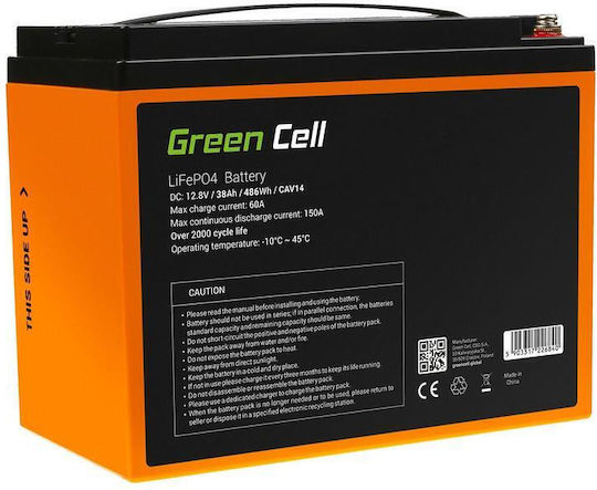 Green Cell Μπαταρία UPS με Χωρητικότητα 38Ah και Τάση 12.8V CAV14 1τμχ