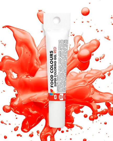 Food Colours Χρώμα Ζαχαροπλαστικής σε Μορφή Gel Κόκκινο 20gr Σωληνάριο