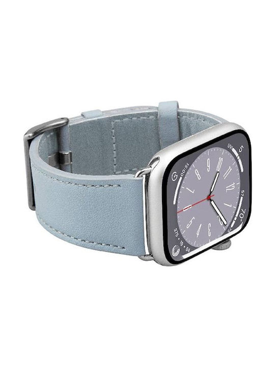 Puro Λουράκι Δερμάτινο Γαλάζιο (Apple Watch (42/49mm) - Puro)