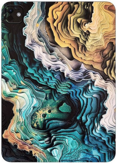 Sticker Skin Back Protection iPad Air 11" 2025 Gams Premium Vinyl Skin Back Plate Topographic Gams-vnl-skin-tpg-001-089