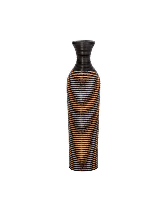 Fylliana Διακοσμητικό Βάζο Rattan Λευκό
