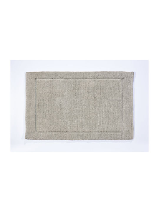 Down Town Home Bath Mat Cotton Dark Beige 60x90cm