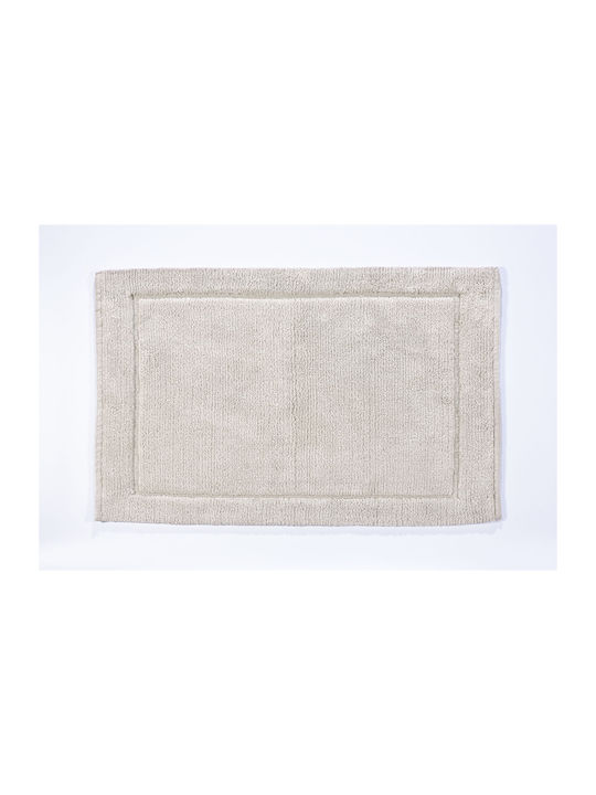 Down Town Home Bath Mat Cotton Light Beige 60x90cm