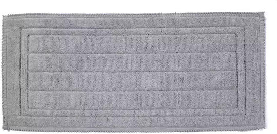 Down Town Home Πατάκι Μπάνιου Βαμβακερό Grey 50x110εκ.