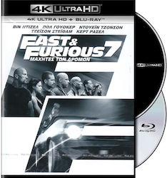 Fast & Furious 7 Μαχητες Δρομων 7 4k+2d Ελληνικο 4k Uhd Blu-ray + Blu-ray