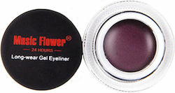 Music Flower Χρωματιστό Eyeliner Gel Βαζάκι Πινέλο Εφαρμογής 30g 5#-μοβ