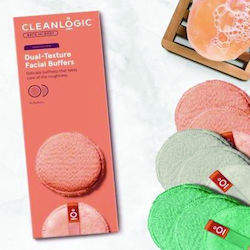 Cleanlogic Bath Body Dual-texture Facial Buffers Sensitive Skin Set 9 Assorted Colors