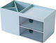 Kosmetikorganisator mit Trennzeichen Blau 17,5x9,3x9cm