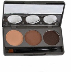 Music Flower Triple Eyebrow Palette Application Brush 50g #1