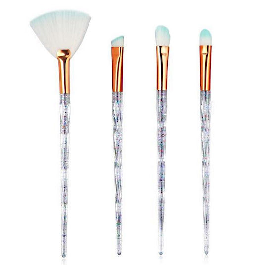 Комплект от 4 Четки За Грим Diamond Glitter