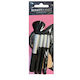Parsa Beauty Planet Essential Make-up Brushes Set Σετ Πινέλων Μακιγιάζ 4 Τεμάχια + 1 Καθρέφτης+ 1 Σφουγγαράκι