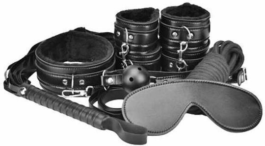 Anfänger-Bondage-Bausatz Schwarz 8 Stück Von Loving Joy